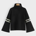 Shein Contrast Sequin High Neck Jumper