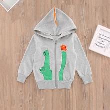Shein Toddler Boys Cartoon Embroidery Zip Up Hoodie