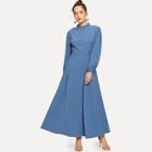 Shein Mock Neck Pearl Embellished Open Back Maxi Dress