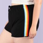 Shein Plus Striped Side Drawstring Shorts