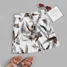 Shein Single Breasted Printed Skirt