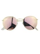 Shein Mirrored Metal Frame Sunglasses