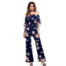 Shein Off-shoulder Floral Print Romper