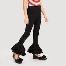 Shein Girls Layered Flare Leg Pants
