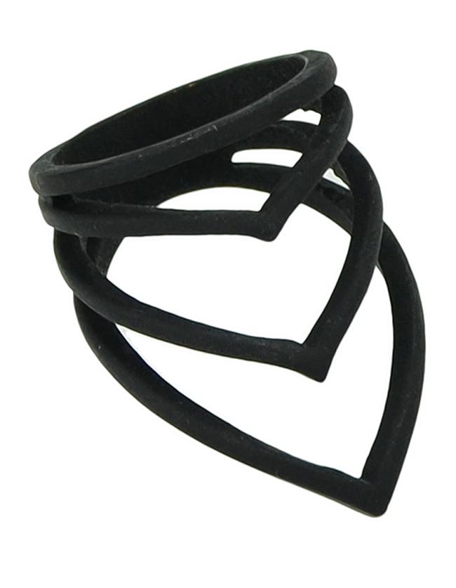 Shein Latest Punk Style Black Women Fashion Ring