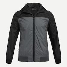 Shein Men Drawstring Detail Windbreaker Jacket
