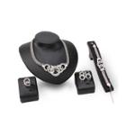 Shein Statement Necklace & Bracelet & Hoop Earrings & Ring