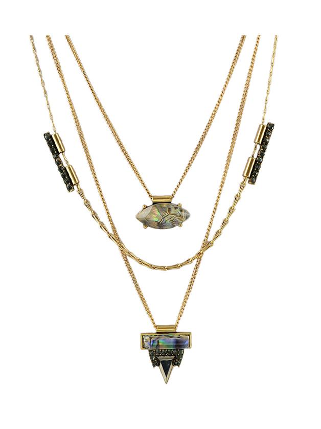 Shein Colorful Acrylic Geometric Statement Necklace