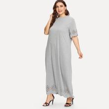 Shein Plus Laser Cut Tee Dress