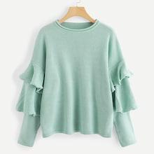 Shein Tiered Ruffle Sleeve Jumper