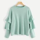 Shein Tiered Ruffle Sleeve Jumper