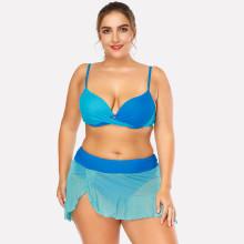 Shein Plus Ruffle Push Up Bikini Set