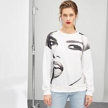 Shein Figure Print Pullover