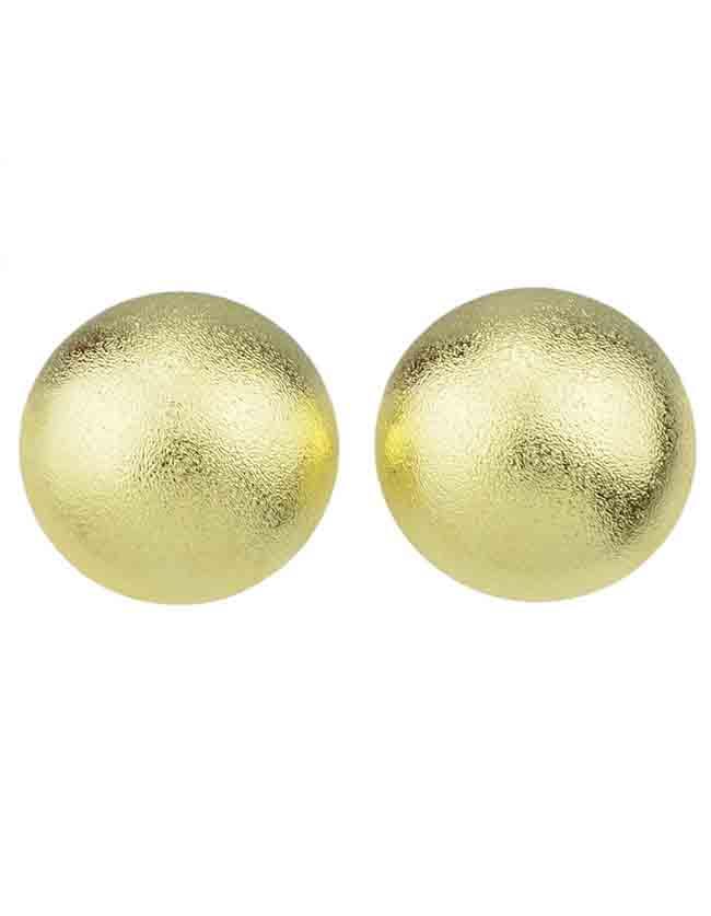 Shein Gold Plated Half Round Big Earrings
