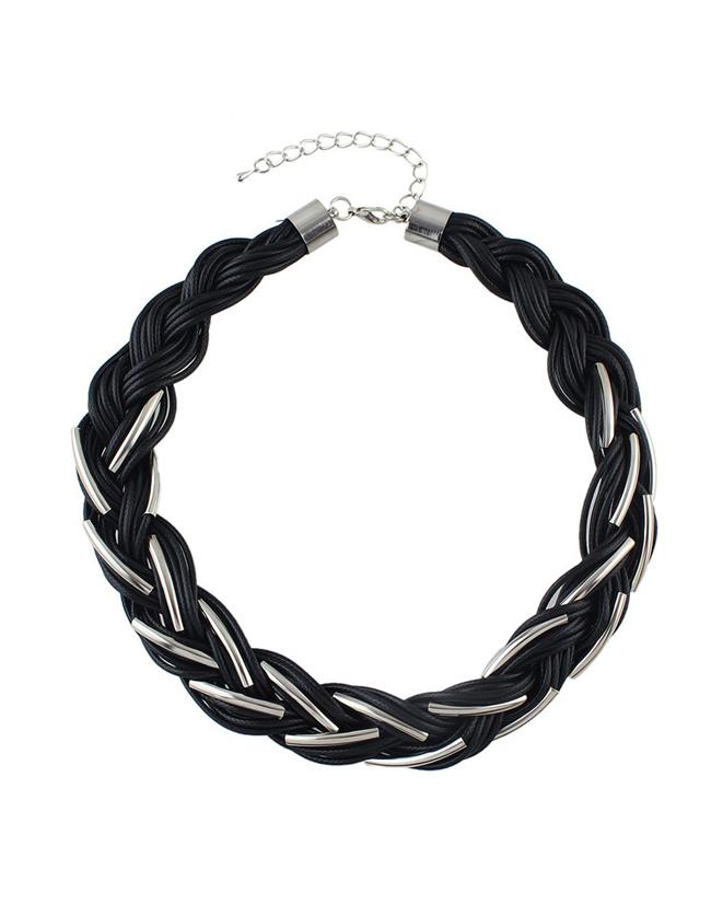 Shein Braided Rope Statement Necklace