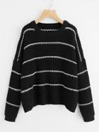 Shein Drop Shoulder Striped Jumper