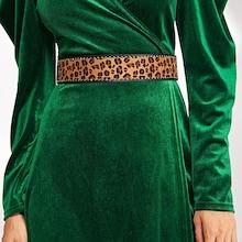 Shein Leopard Pattern Elastic Belt