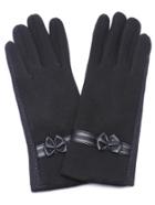 Shein Black Non-slip Suede Leather Gloves