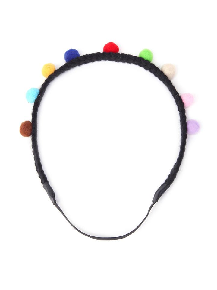 Shein Pom Pom Design Braided Headband