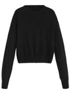 Shein Black Crop Jersey Sweater