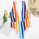 Shein Multi Striped Swimsuit