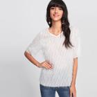 Shein Faux Feather Solid Top