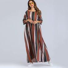 Shein Colorful Striped Longline Dress