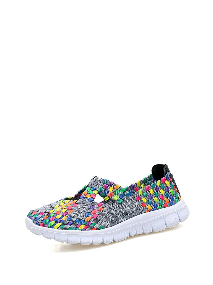 Shein Cut Out Detail Woven Trainers