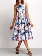 Shein Scoop Back Florals A-line Dress