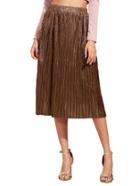 Shein Brown Loose Midi Skirt