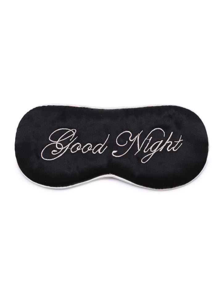 Shein Black Good Night Sleep Eye Mask