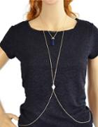 Shein Blue Sexy Beach Design Body Chain Jewelry