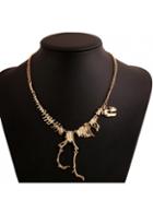 Rosewe Dinosaur Shape Design Daily Casual Metal Necklace