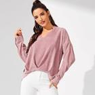 Shein Ruched V-neck Cord Top