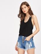Shein Low Back Strappy Cami Top