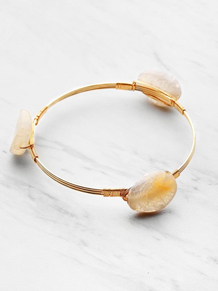 Shein Stone Detail Bangle