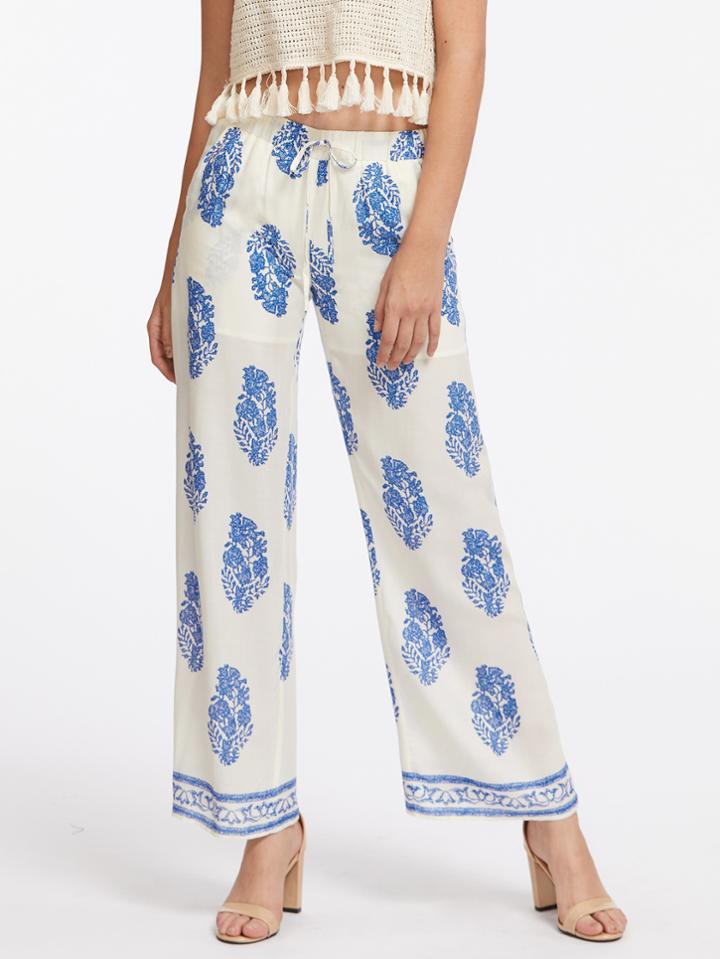 Shein Allover Print Wide Leg Pants