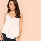 Shein Double Strappy Solid Swing Top