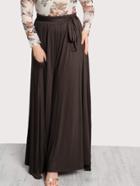 Shein High Rise Front Tie Flowy Palazzo Pants