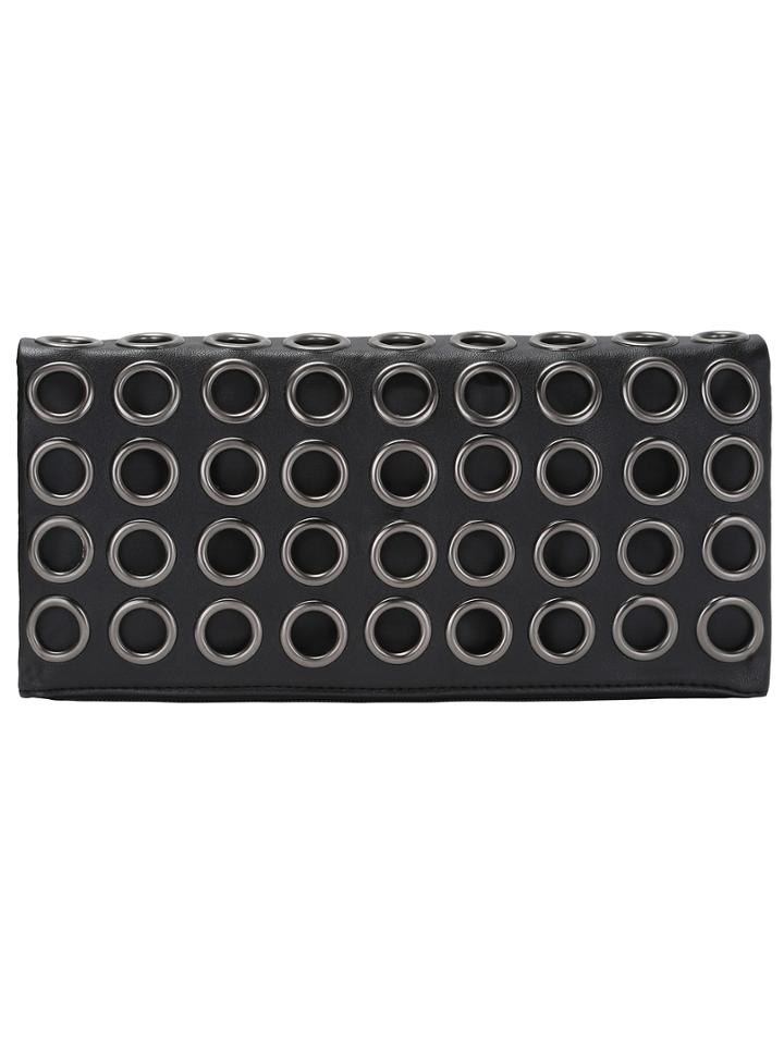 Shein Black Magnetic Eyelet Chain Bag