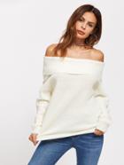 Shein Foldover Off Shoulder Jumper