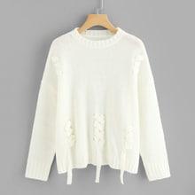 Shein Dropped Shoulder Solid Lace Up Jumper