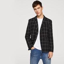 Shein Men Grid Print Blazer