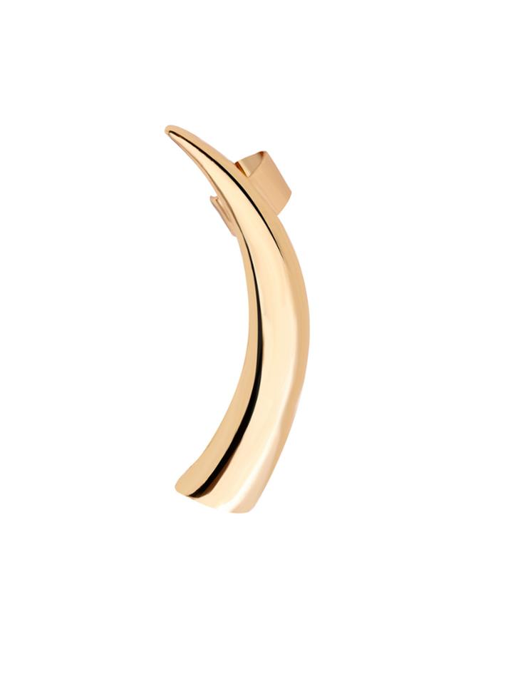 Shein Gold Metal Arc Horn Ear Studs