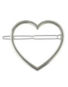 Shein Silver Plated Heart Shape Hair Jewelry