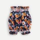 Shein Girls Floral Print Ruffle Shorts