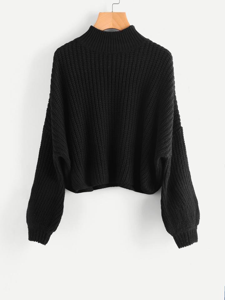 Shein Drop Shoulder Bishop Sleeve Jumper