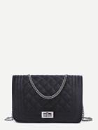 Shein Velvet Quilted Flap Chain Long Bag