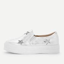Shein Glitter Star Slip On Shoes
