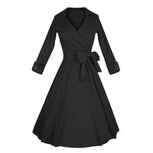 Shein 50s Self Tie Flare Dress